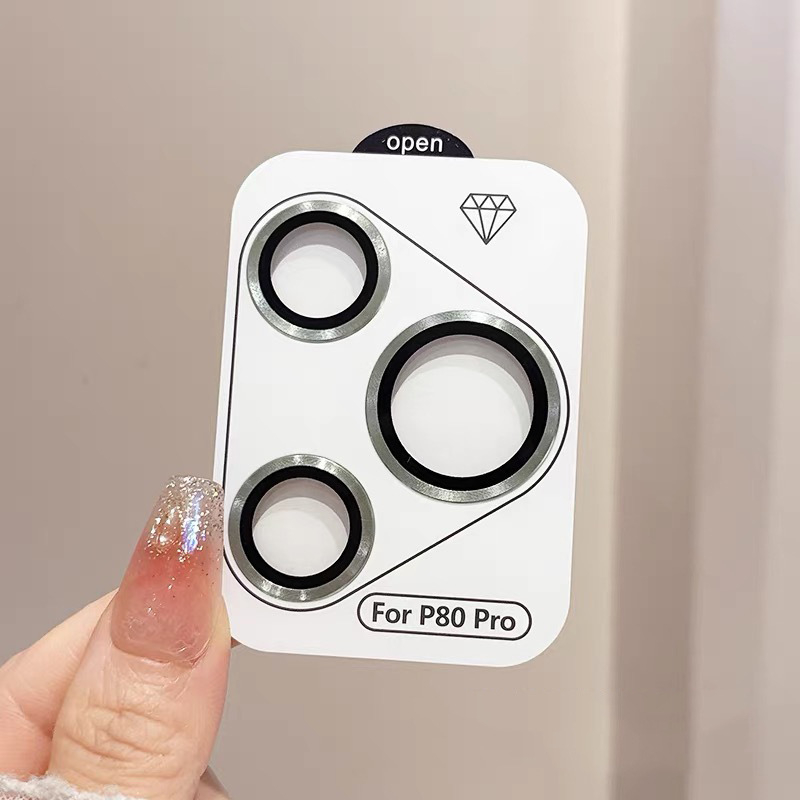 Huawei P80/P80Pro/P70Pro lēcas aizsargfiltrs — rūdīta stikla, lēcas filma, HD kvalitāte, izturīgs pret triecieniem, krišanas izturība