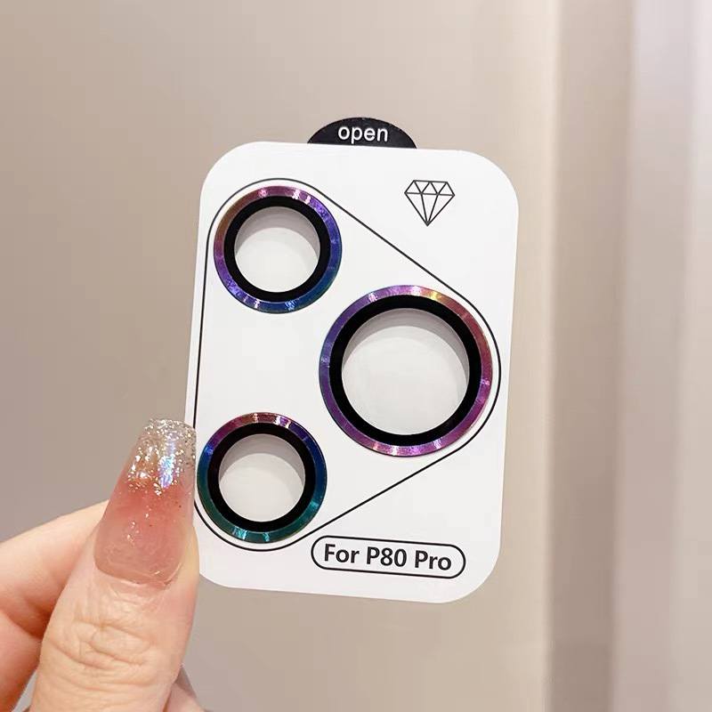 Huawei P80/P80Pro/P70Pro lēcas aizsargfiltrs — rūdīta stikla, lēcas filma, HD kvalitāte, izturīgs pret triecieniem, krišanas izturība