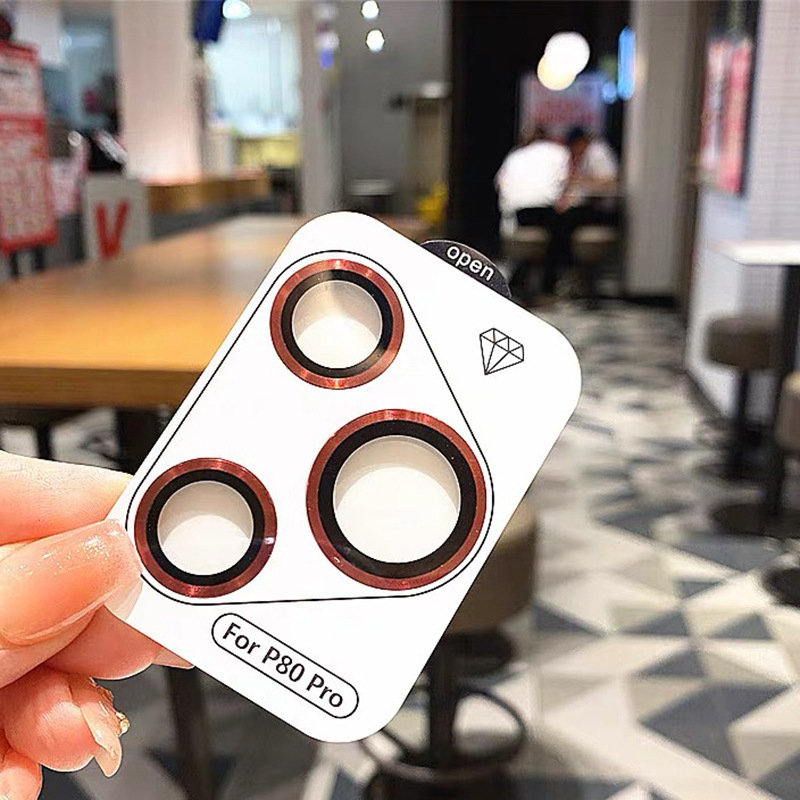 Huawei P80/P80Pro/P70Pro lēcas aizsargfiltrs — rūdīta stikla, lēcas filma, HD kvalitāte, izturīgs pret triecieniem, krišanas izturība