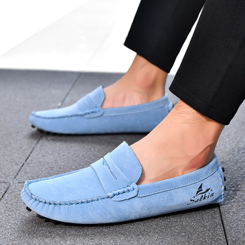 Unisex slip-on loafers, ručne šité, PU vrchná časť, gumová podrážka, jarný casual