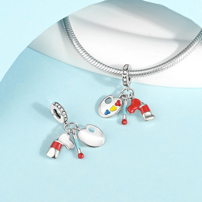 DIY réz elektroplattált korong medál kiegészítők - modell CCT682, sportos stílus