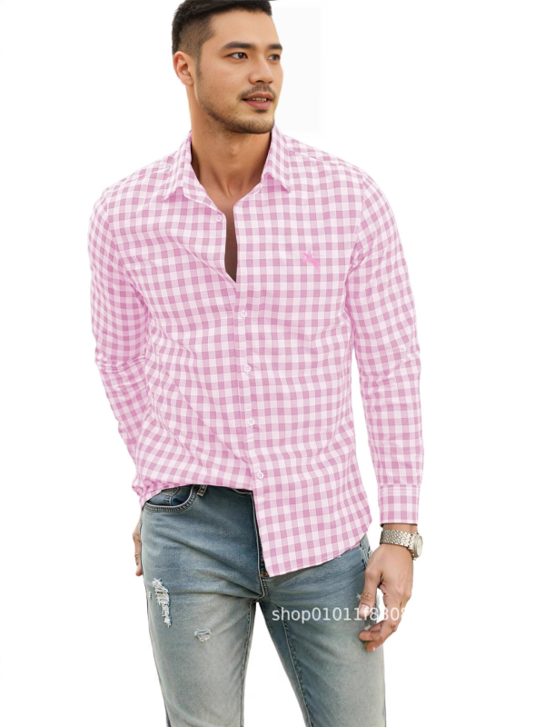 Férfi 3D digitális nyomatú ing, megfordított gallérral, hosszú ujjú, laza szabású, lélegző poliészter