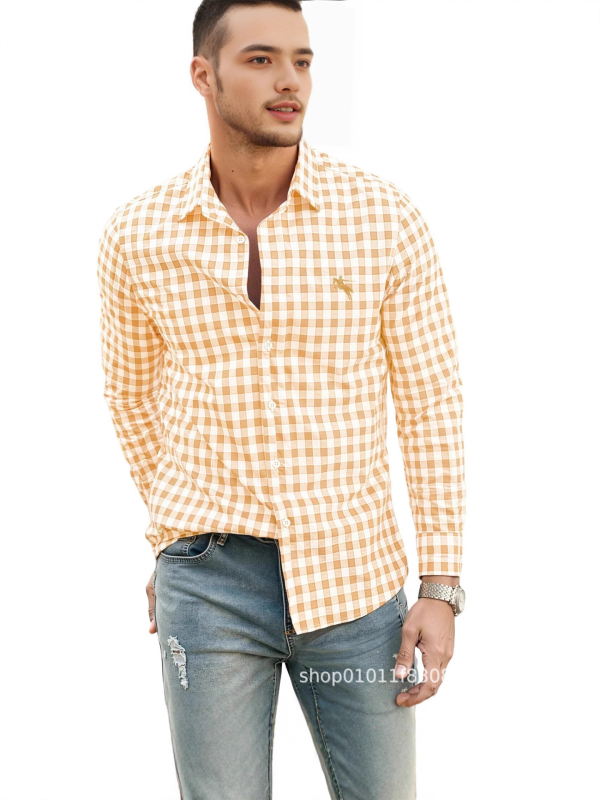 Férfi 3D digitális nyomatú ing, megfordított gallérral, hosszú ujjú, laza szabású, lélegző poliészter