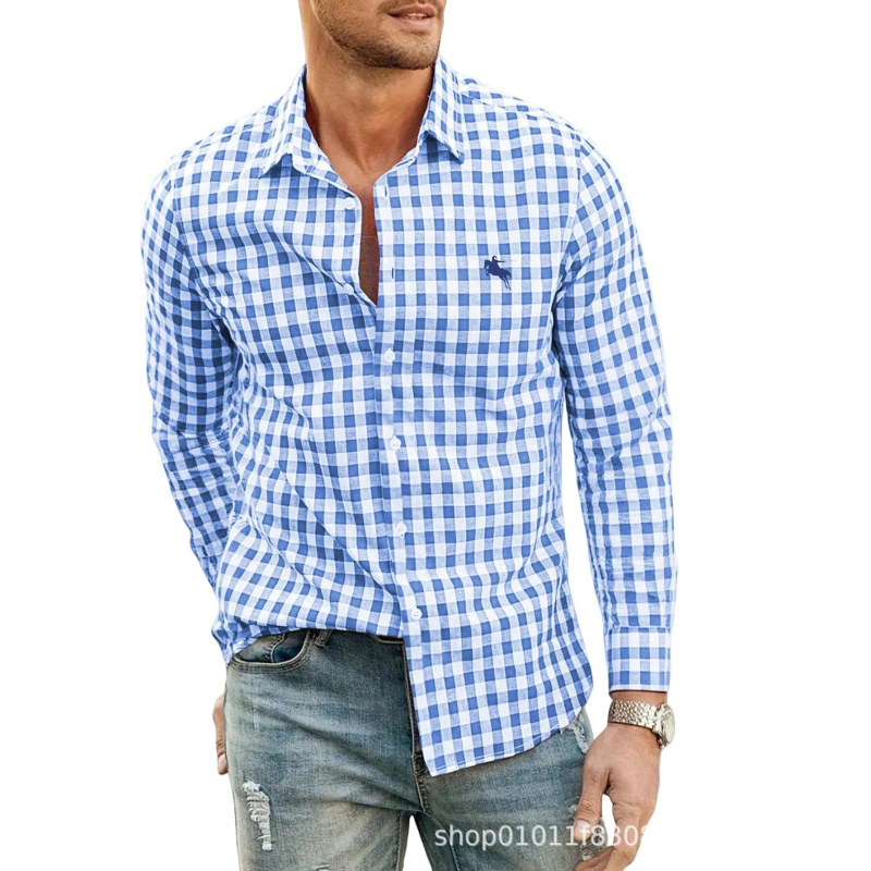 Férfi 3D digitális nyomatú ing, megfordított gallérral, hosszú ujjú, laza szabású, lélegző poliészter