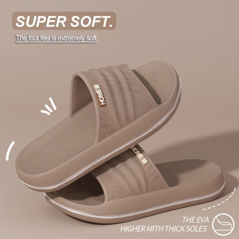 Férfi beltéri papucs (EVA vastag talpú, csúszásmentes, Felső anyag: Xishi Velvet, Talpanyag: Hemp Braided, Stílus: Sportos)