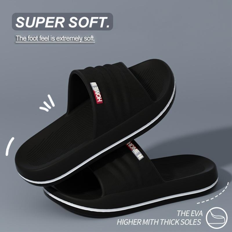 Férfi beltéri papucs (EVA vastag talpú, csúszásmentes, Felső anyag: Xishi Velvet, Talpanyag: Hemp Braided, Stílus: Sportos)