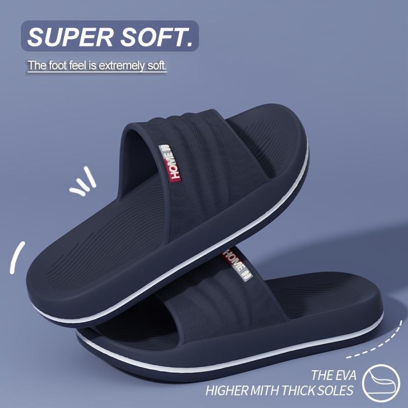 Férfi beltéri papucs (EVA vastag talpú, csúszásmentes, Felső anyag: Xishi Velvet, Talpanyag: Hemp Braided, Stílus: Sportos)