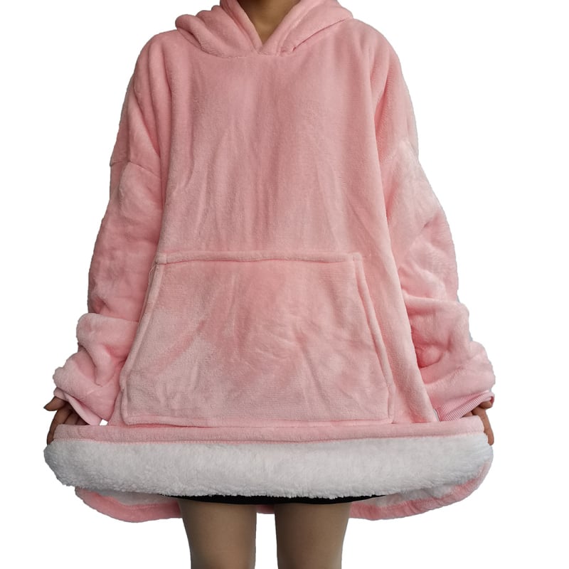 Халат с качулка и одеяло с ръкави от полиестер за зима, тегло 800–900 g, тип одеяло с ръкави, свиване 2–3%