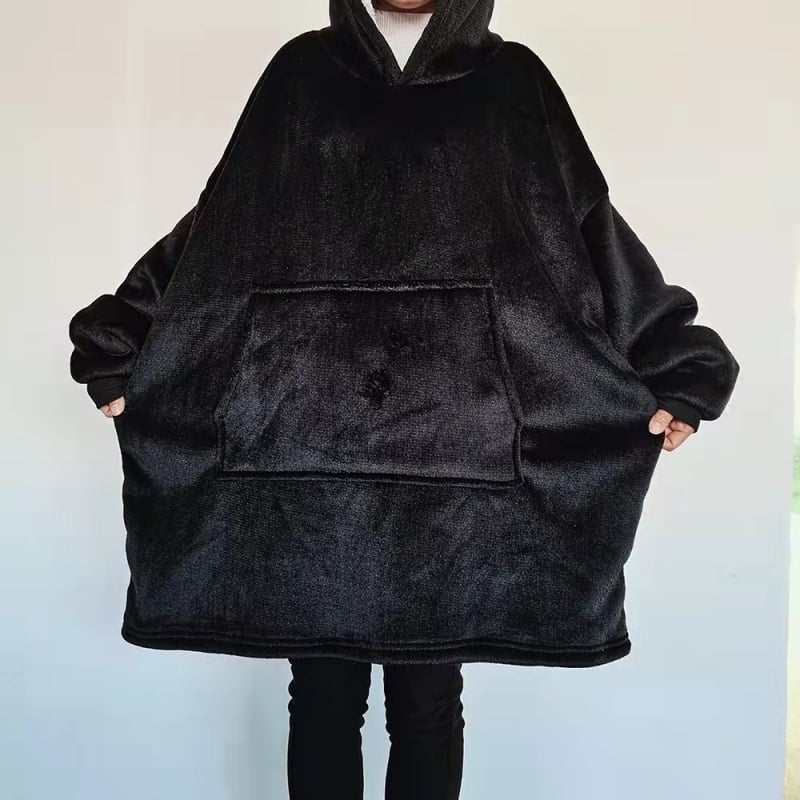 Халат с качулка и одеяло с ръкави от полиестер за зима, тегло 800–900 g, тип одеяло с ръкави, свиване 2–3%