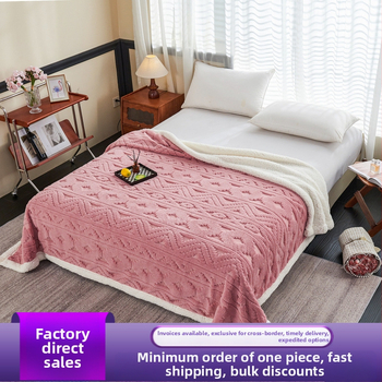Deka na domáce použitie s európskym vzorom jacquard, hrubá teplá ovčej vlna, nordický štýl pre spálňu a pohovku (Zloženie ≥95%, Hmotnosť 1–1.5 kg, Sezóna jar a jeseň, Zmršťovanie 2–3%, Farebná stálosť 4)