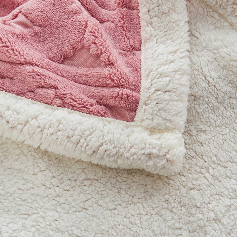 Deka na domáce použitie s európskym vzorom jacquard, hrubá teplá ovčej vlna, nordický štýl pre spálňu a pohovku (Zloženie ≥95%, Hmotnosť 1–1.5 kg, Sezóna jar a jeseň, Zmršťovanie 2–3%, Farebná stálosť 4)