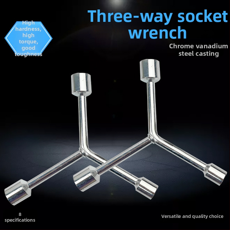 Gram značka Y-typ viacúčelová sada ručných nástrojov pre motocykle s trojramenným zásuvkovým kľúčom a predĺžením