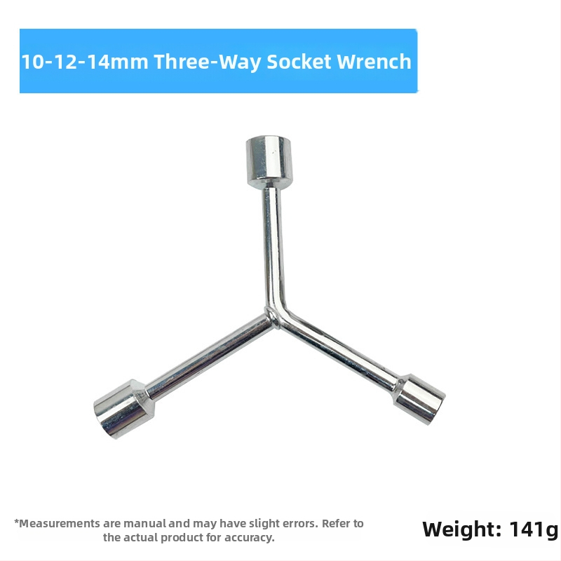 Gram značka Y-typ viacúčelová sada ručných nástrojov pre motocykle s trojramenným zásuvkovým kľúčom a predĺžením