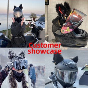 NYQD ABS Dekorácia prilby s mačacími ušami pre elektrický motocykel, 3C certifikácia