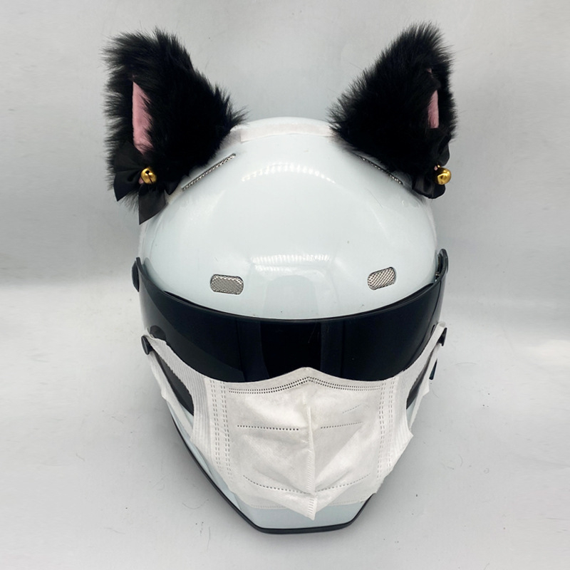 NYQD ABS Dekorácia prilby s mačacími ušami pre elektrický motocykel, 3C certifikácia
