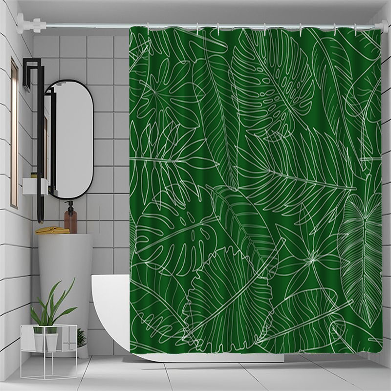 Sprchová záves, 3D digitálny potlač, polyester, moderný minimalistický štýl, logo na potlač, bez značky