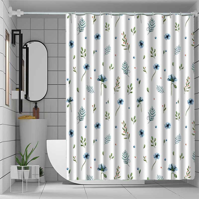 Sprchová záves, 3D digitálny potlač, polyester, moderný minimalistický štýl, logo na potlač, bez značky