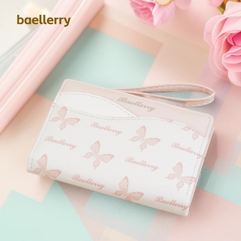 PU кожена дамска портфейл с монетник, множество отделения за карти, INS стил, животински принт, подплата от полиестер, лятно издание 2025 г.