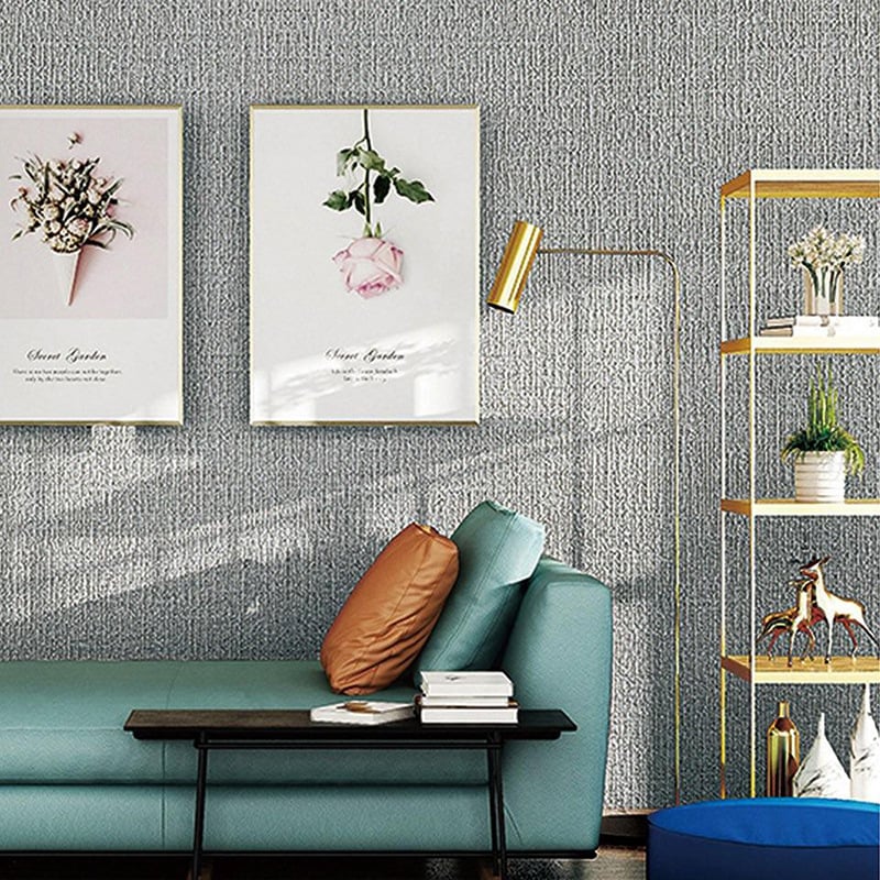 Ленена самозалепваща тапет за стени, модерна минималистична естетика, дебелина 3 мм, слой 3, висок клас