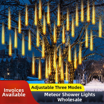 Vonkajšie reťazové svetlá - dizajn meteorického dažďa, 110V, CE, Zhixiao, 744206824179