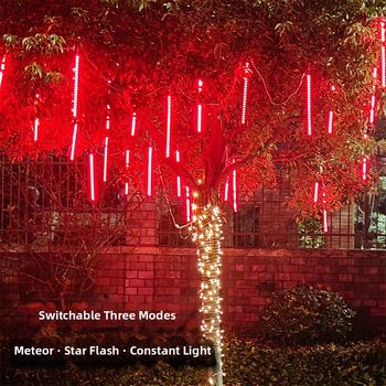 Vonkajšie reťazové svetlá - dizajn meteorického dažďa, 110V, CE, Zhixiao, 744206824179
