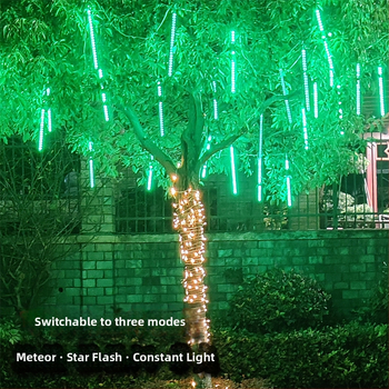 Vonkajšie reťazové svetlá - dizajn meteorického dažďa, 110V, CE, Zhixiao, 744206824179