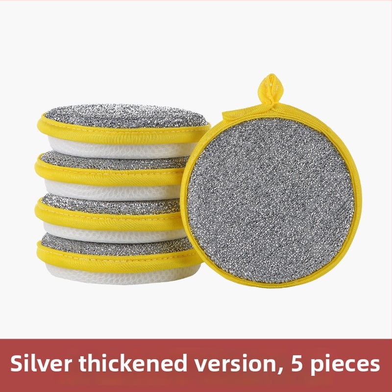 Μπλοκ σφουγγαριού για πλύσιμο πιάτων – Διπλής όψεως σφουγγάρι καθαρισμού, αποξεστικό πανάκι από βαμβάκι για κατσαρόλες и μπολ