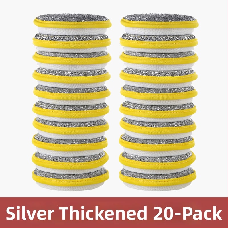 Μπλοκ σφουγγαριού για πλύσιμο πιάτων – Διπλής όψεως σφουγγάρι καθαρισμού, αποξεστικό πανάκι από βαμβάκι για κατσαρόλες и μπολ