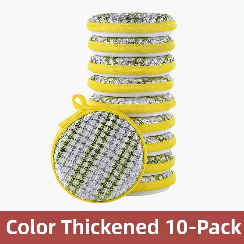 Μπλοκ σφουγγαριού για πλύσιμο πιάτων – Διπλής όψεως σφουγγάρι καθαρισμού, αποξεστικό πανάκι από βαμβάκι για κατσαρόλες и μπολ