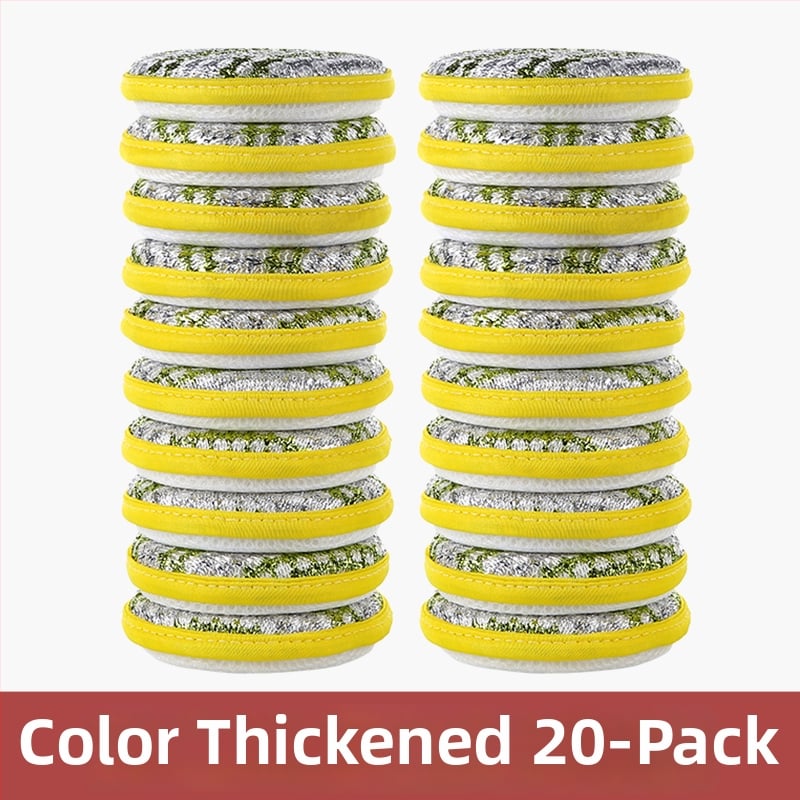 Μπλοκ σφουγγαριού για πλύσιμο πιάτων – Διπλής όψεως σφουγγάρι καθαρισμού, αποξεστικό πανάκι από βαμβάκι για κατσαρόλες и μπολ