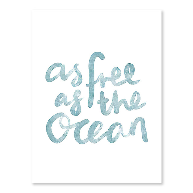 Bez rámu plátenný obraz na stenu so scenériou mora s palmovými listami; striekaná maľba, moderný minimalistický štýl, obdĺžnikový tvar, do obývačky/spálne/kúpeľne