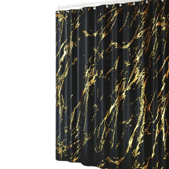Polyesterový sprchový záves s mramorovým vzorom a nepravidelnou textúrou, vodotesný, možnosť prispôsobenia vzoru