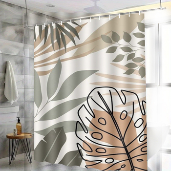 Set sprchových závesov – polyester, bez vŕtania, moderný minimalistický štýl, pôvod Yiwu, kód produktu H-4351-4360