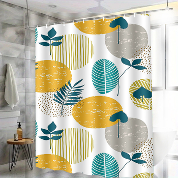 Set sprchových závesov – polyester, bez vŕtania, moderný minimalistický štýl, pôvod Yiwu, kód produktu H-4351-4360