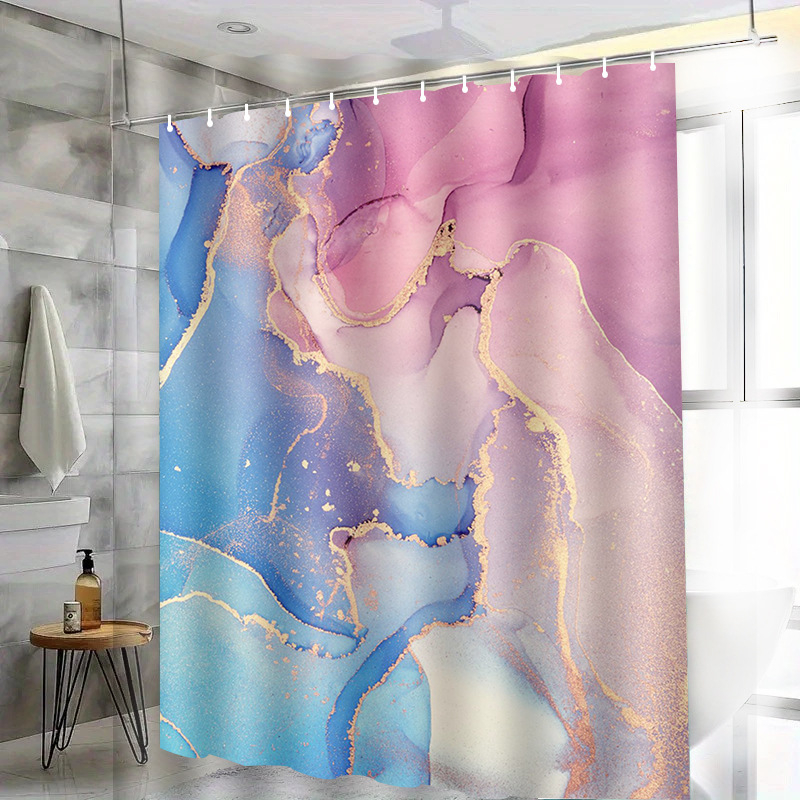 Set sprchových závesov – polyester, bez vŕtania, moderný minimalistický štýl, pôvod Yiwu, kód produktu H-4351-4360