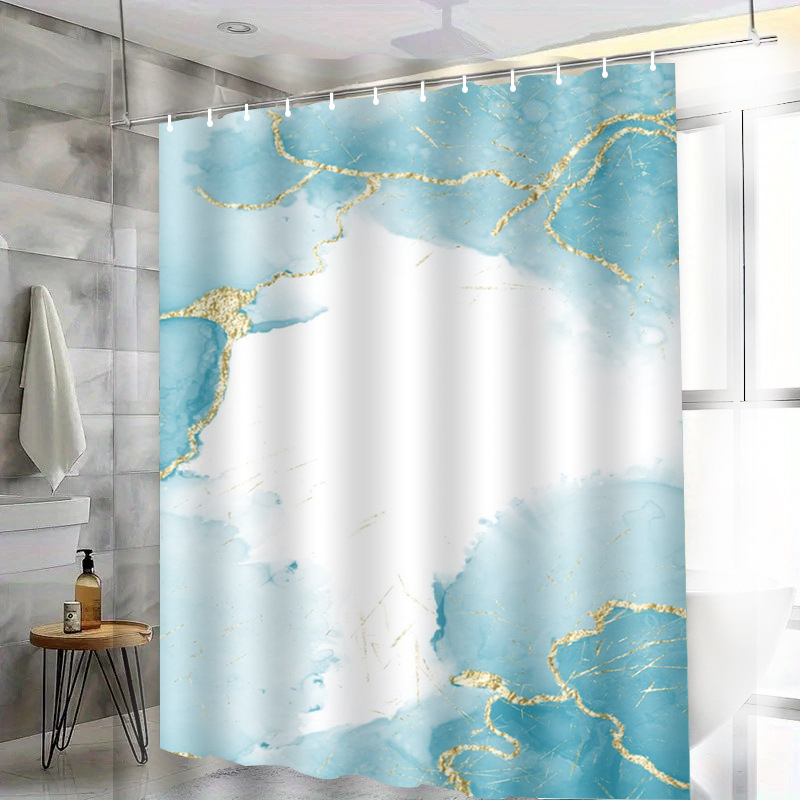 Set sprchových závesov – polyester, bez vŕtania, moderný minimalistický štýl, pôvod Yiwu, kód produktu H-4351-4360