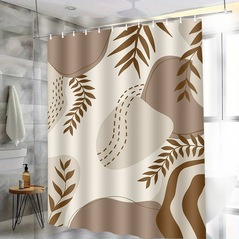 Set sprchových závesov – polyester, bez vŕtania, moderný minimalistický štýl, pôvod Yiwu, kód produktu H-4351-4360