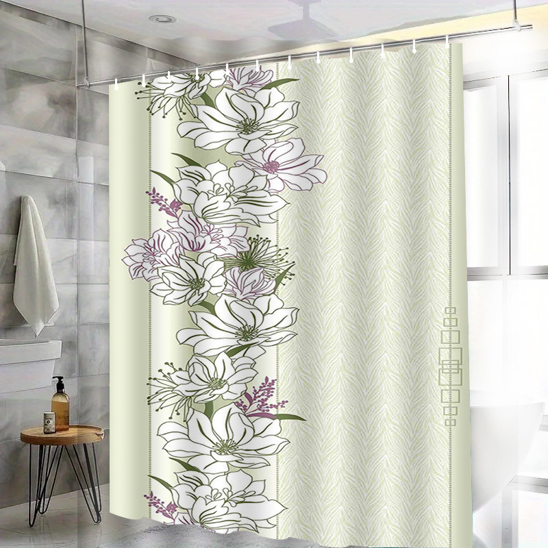 Set sprchových závesov – polyester, bez vŕtania, moderný minimalistický štýl, pôvod Yiwu, kód produktu H-4351-4360