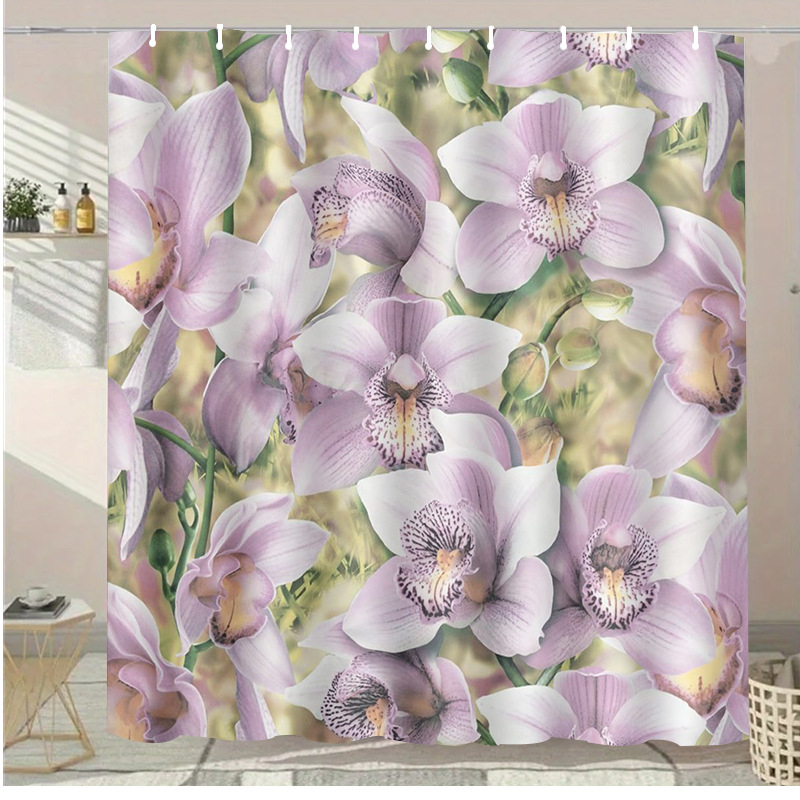 Sada sprchovej závesy – polyester, moderný minimalistický štýl, bez vŕtania, prispôsobenie k dispozícii, potlač loga