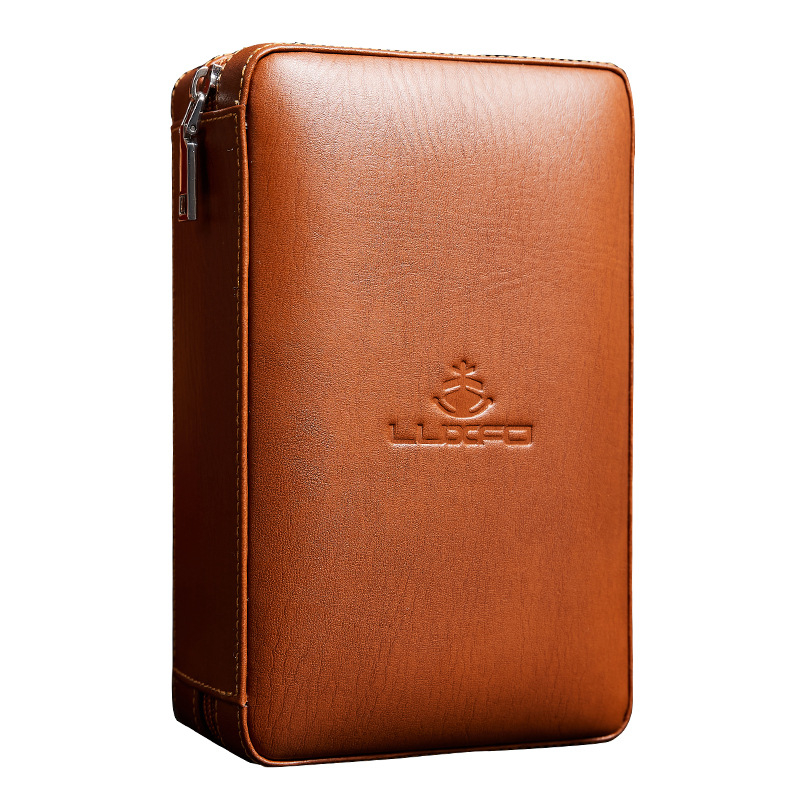 Set Cutie Țigări - Cutie portabilă din lemn de cedru cu recipient de umidificare și tăietor de țigări (Cod: Ltao670182321819; Marca: Other; Stil: Lux accesibil)