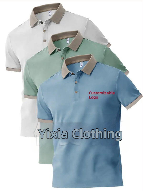 Polo tričko s vlastným tlačeným logom, grafika, krátke rukávy, golier; 96% polyester v zmesi