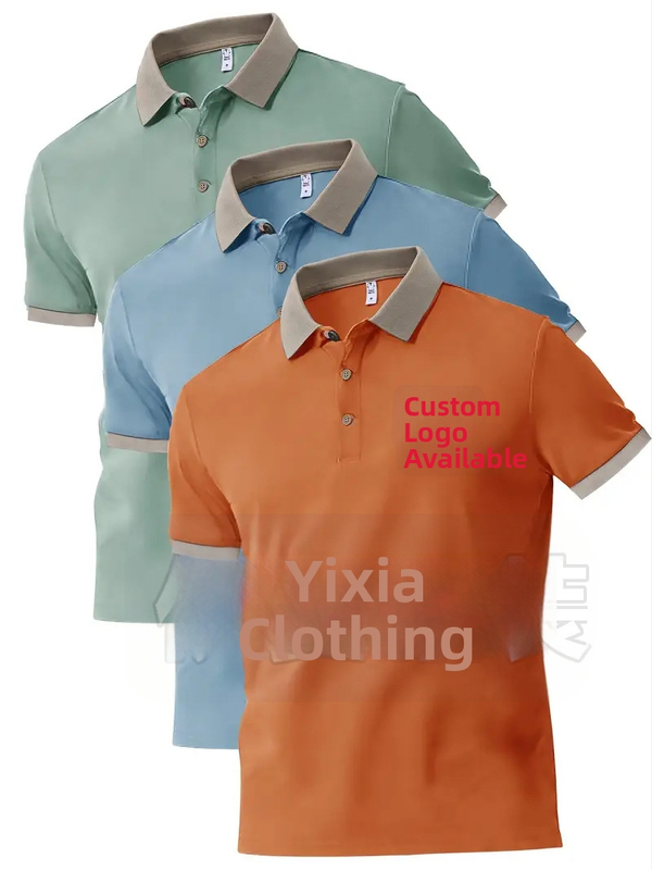 Polo tričko s vlastným tlačeným logom, grafika, krátke rukávy, golier; 96% polyester v zmesi