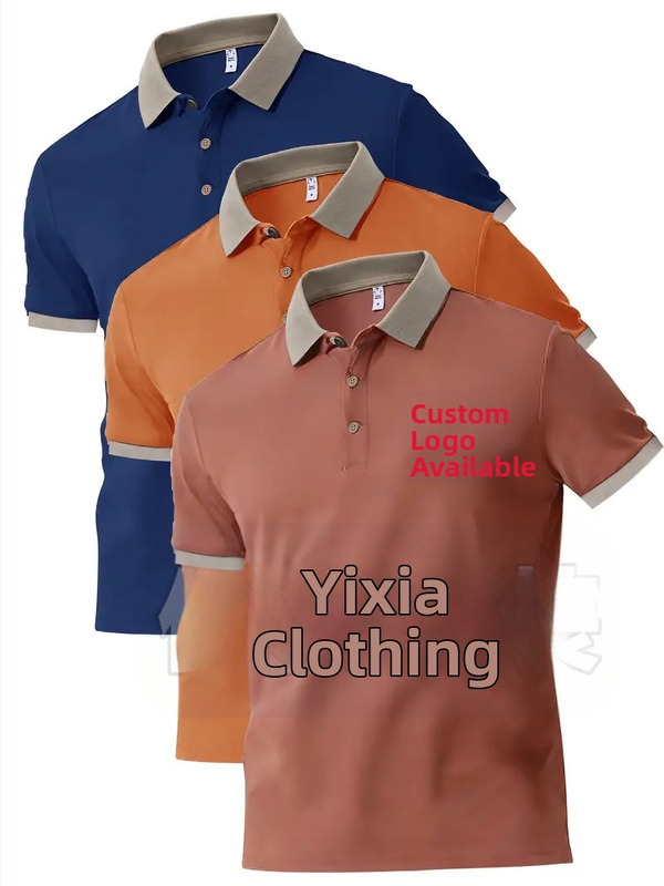 Polo tričko s vlastným tlačeným logom, grafika, krátke rukávy, golier; 96% polyester v zmesi