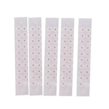 Frosted Ear Patches pre akupunktúrne body ucha | oceľ | 100 ks | Longevity