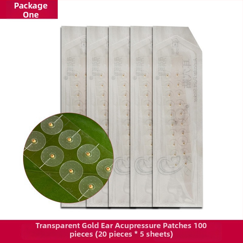 Frosted Ear Patches pre akupunktúrne body ucha | oceľ | 100 ks | Longevity