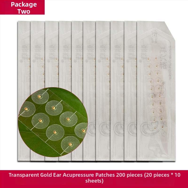 Frosted Ear Patches pre akupunktúrne body ucha | oceľ | 100 ks | Longevity