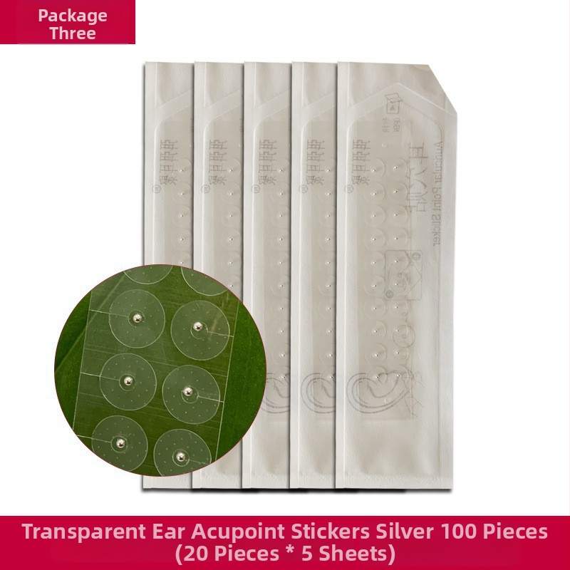 Frosted Ear Patches pre akupunktúrne body ucha | oceľ | 100 ks | Longevity