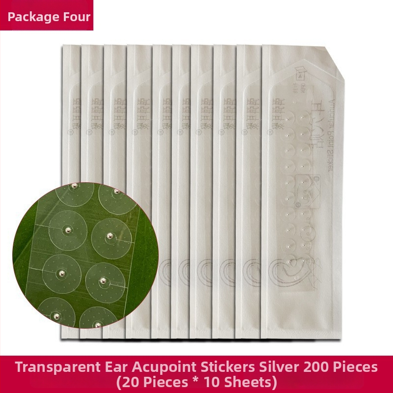 Frosted Ear Patches pre akupunktúrne body ucha | oceľ | 100 ks | Longevity