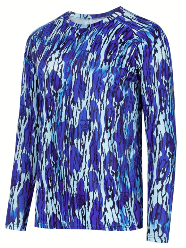 Rybárska košeľa s rýchloschnúcou látkou z chemických vlákien, pánska, dlhý rukáv, vhodná na beh, cyklistiku, turistiku a rybolov