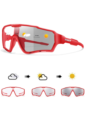 Ciklističke naočale s punim okvirom od PC-a, leća koja mijenja boju, unisex